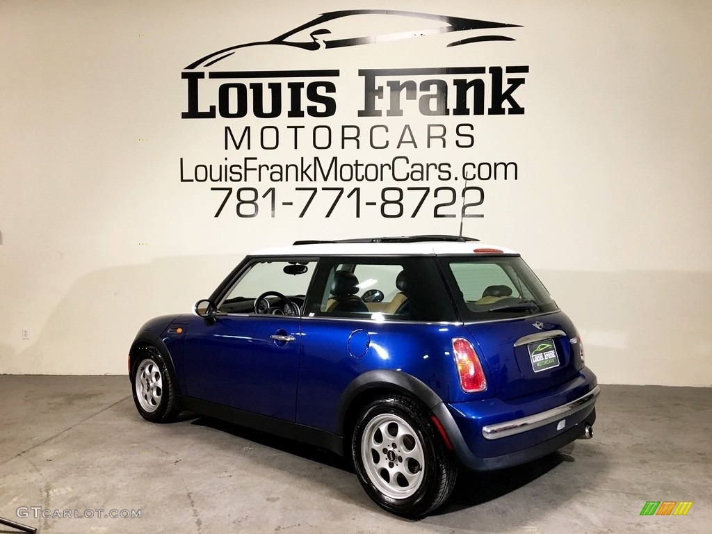 2003 Cooper Hardtop - Indi Blue Metallic / Cordoba Beige photo #116