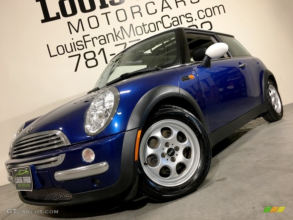 2003 Cooper Hardtop - Indi Blue Metallic / Cordoba Beige photo #120
