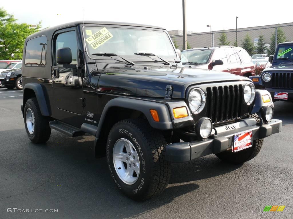 2006 Wrangler Unlimited 4x4 - Black / Dark Slate Gray photo #3