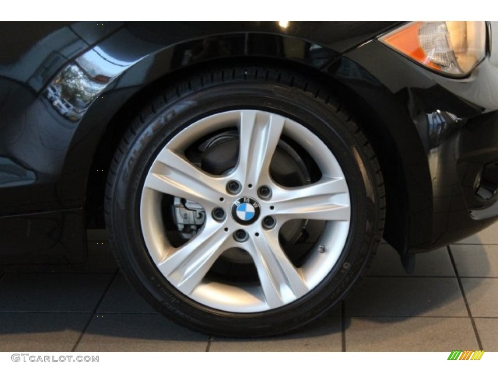 2012 1 Series 128i Coupe - Jet Black / Black photo #2