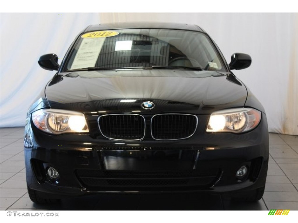 2012 1 Series 128i Coupe - Jet Black / Black photo #4