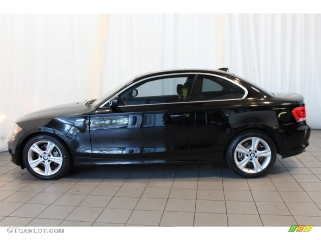 2012 1 Series 128i Coupe - Jet Black / Black photo #5