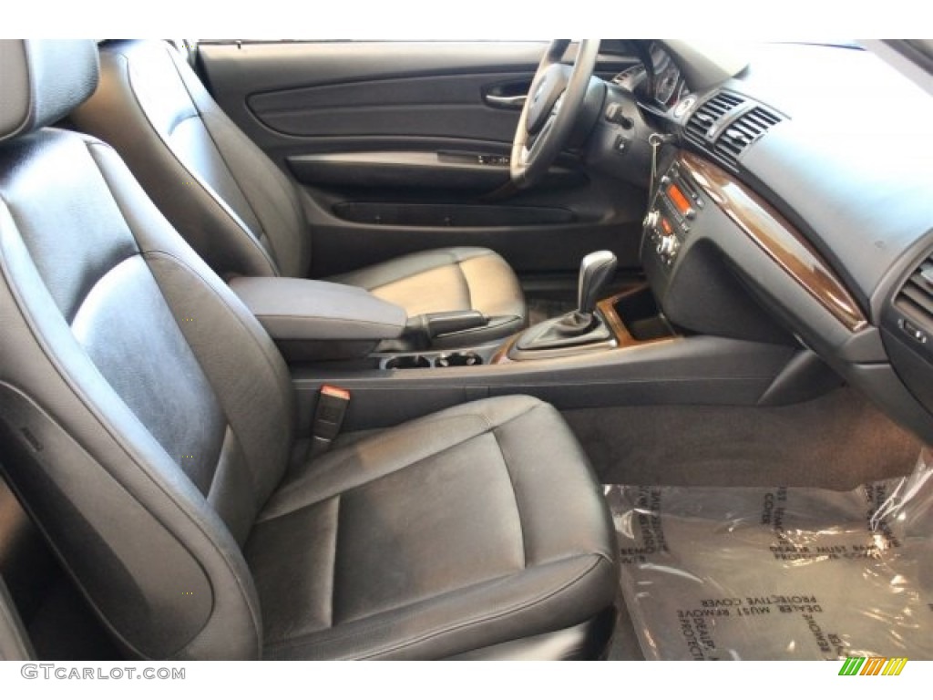 2012 1 Series 128i Coupe - Jet Black / Black photo #25