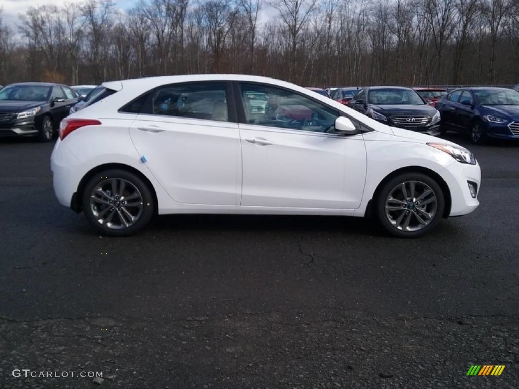 Ceramic White 2017 Hyundai Elantra GT Standard Elantra GT Model Exterior Photo #118367310
