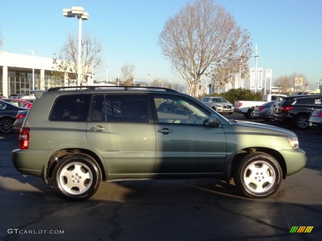 2007 Highlander V6 - Oasis Green Pearl / Ivory Beige photo #5