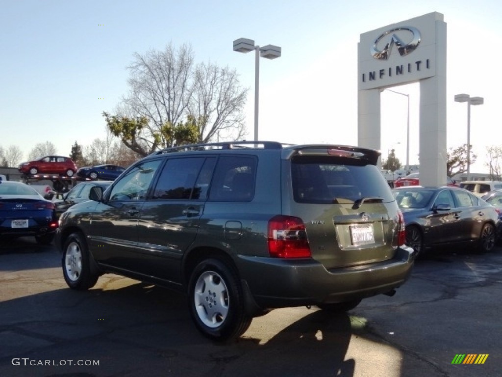 2007 Highlander V6 - Oasis Green Pearl / Ivory Beige photo #8