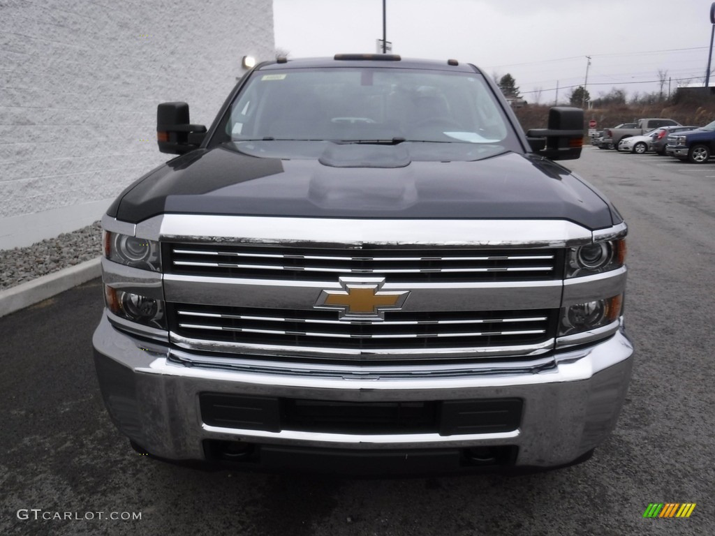 2017 Silverado 2500HD Work Truck Double Cab 4x4 - Graphite Metallic / Dark Ash/Jet Black photo #4