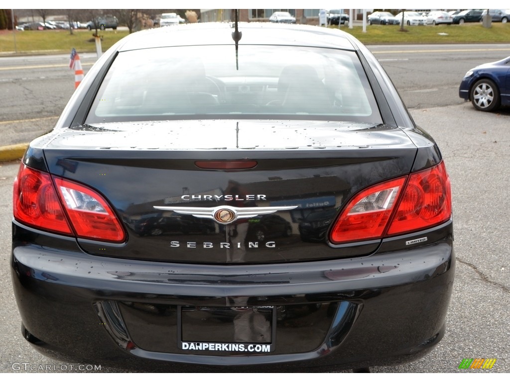 2010 Sebring Limited Sedan - Brilliant Black Crystal Pearl / Dark Slate Gray photo #7