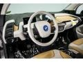 Giga Cassia Natural Leather/Carum Spice Grey Wool Cloth 2017 BMW i3 with Range Extender Dashboard
