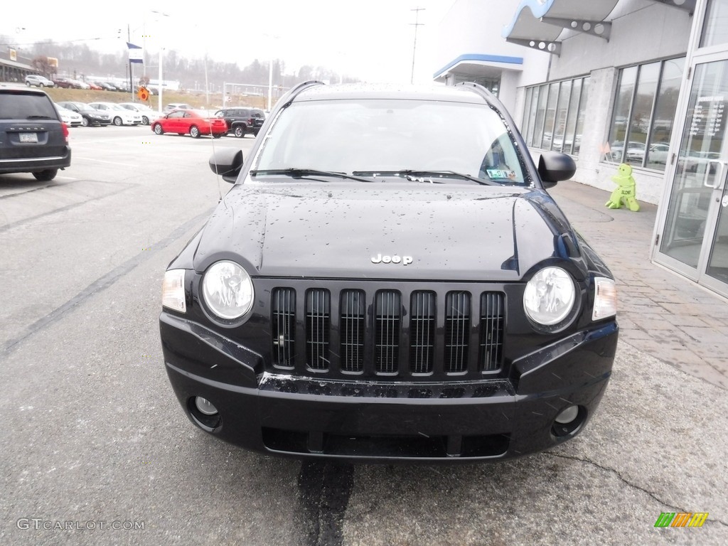 2008 Compass Sport 4x4 - Brilliant Black Crystal Pearl / Dark Slate Gray photo #4