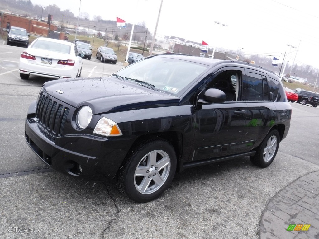 2008 Compass Sport 4x4 - Brilliant Black Crystal Pearl / Dark Slate Gray photo #5