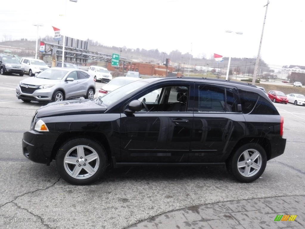 2008 Compass Sport 4x4 - Brilliant Black Crystal Pearl / Dark Slate Gray photo #6