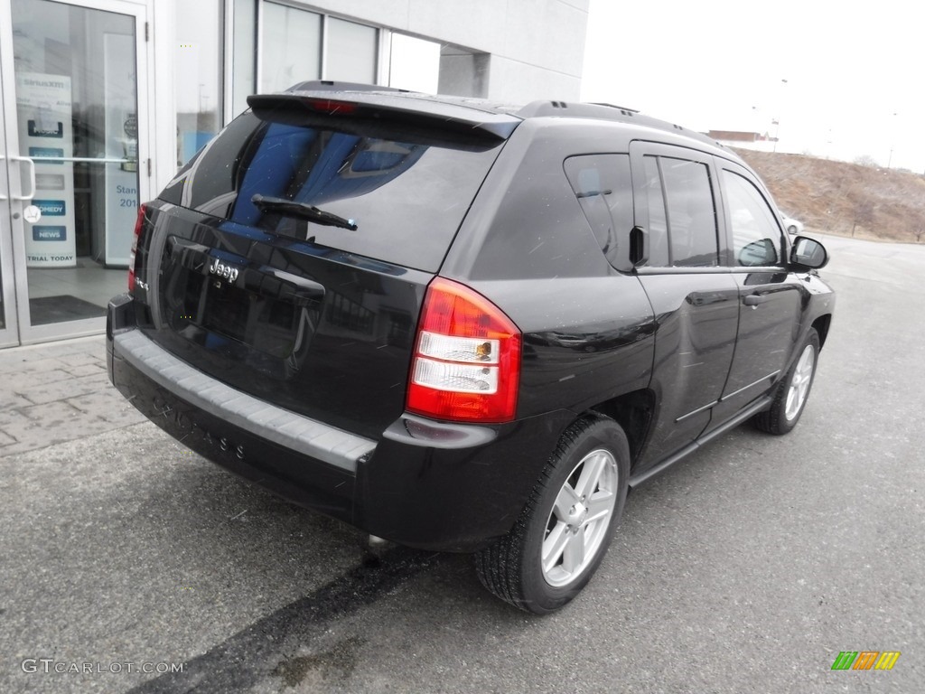 2008 Compass Sport 4x4 - Brilliant Black Crystal Pearl / Dark Slate Gray photo #9