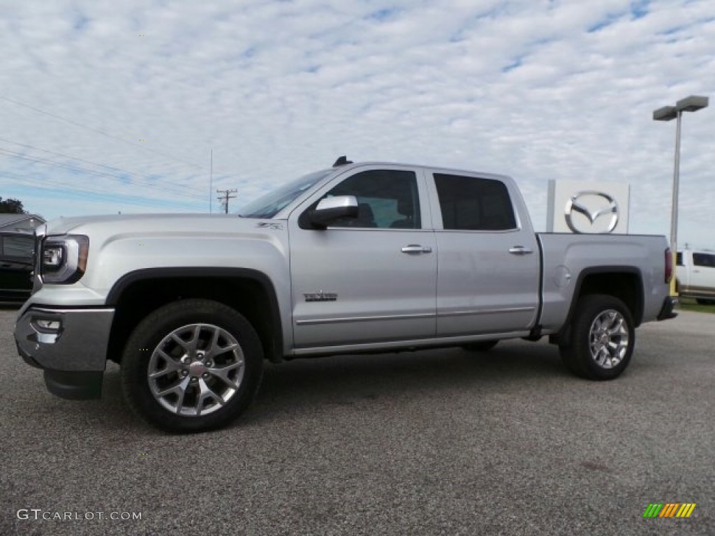 2016 Sierra 1500 SLT Crew Cab 4WD - Quicksilver Metallic / Jet Black photo #2