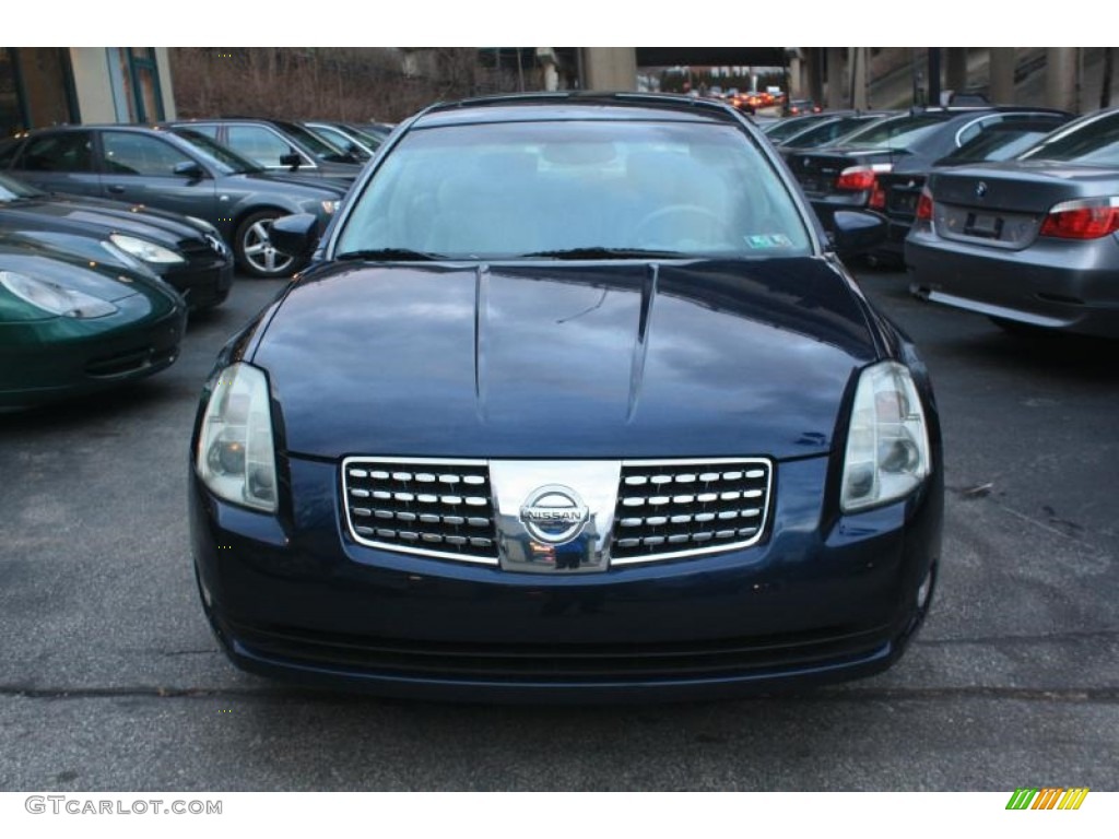 2004 Maxima 3.5 SE - Majestic Blue Metallic / Frost Gray photo #2