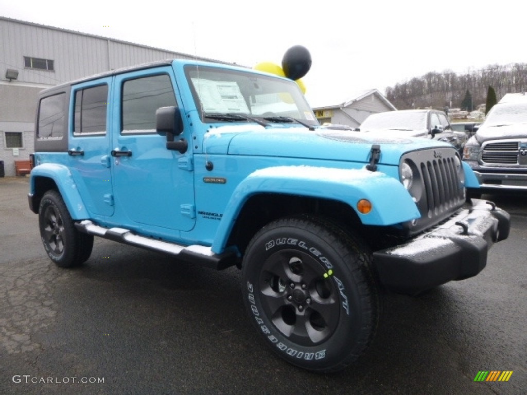 2017 Wrangler Unlimited Freedom Edition 4x4 - Chief Blue / Black photo #8