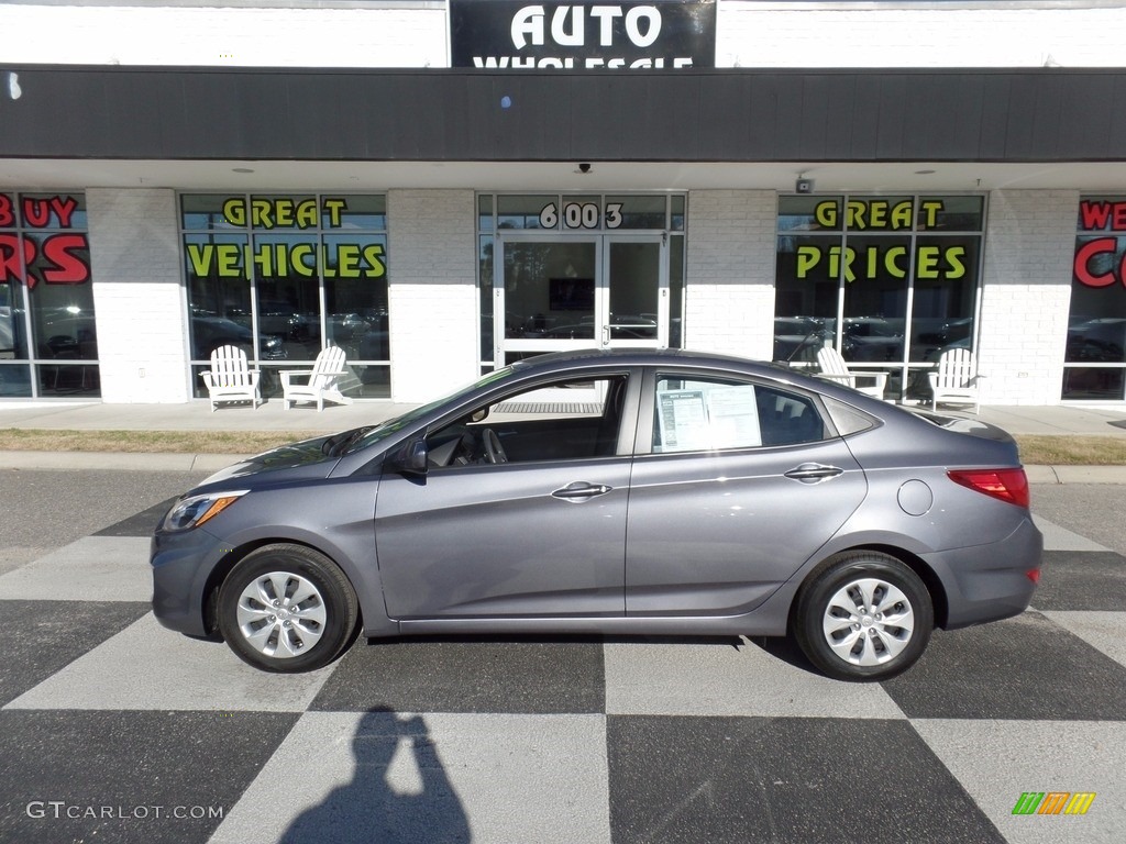 2016 Accent SE Sedan - Triathlon Gray / Gray photo #1