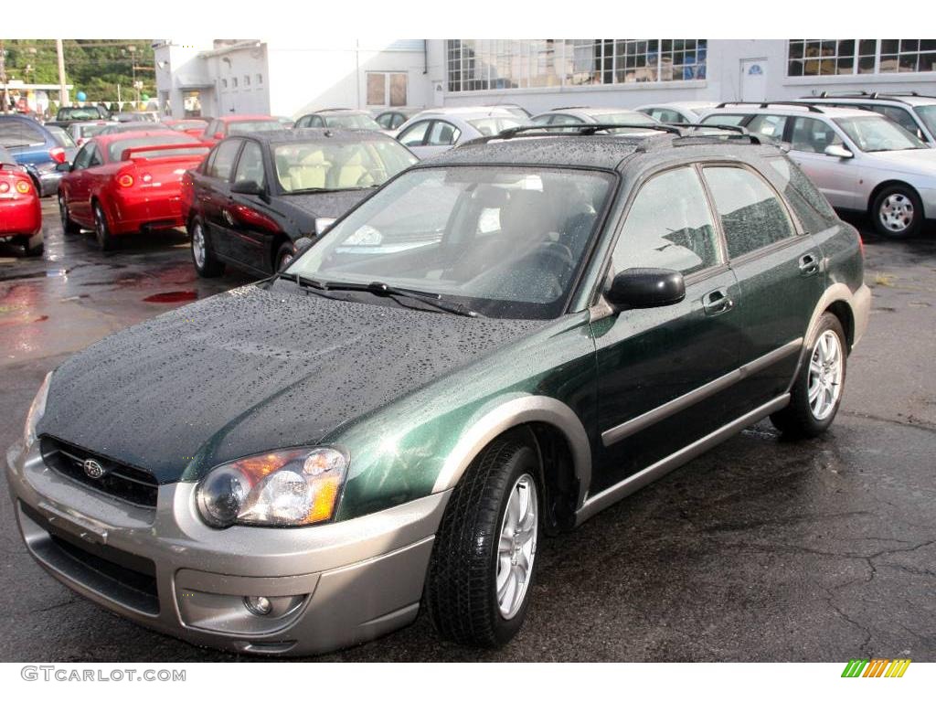 2005 Impreza Outback Sport Wagon - Evergreen Metallic / Gray Tricot photo #1