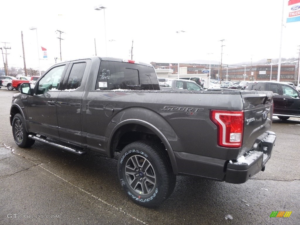 2017 F150 XLT SuperCab 4x4 - Magnetic / Black photo #4