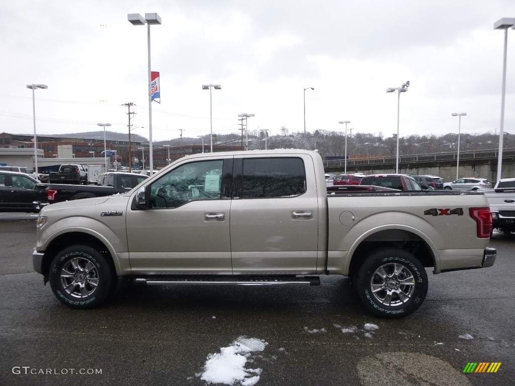 2017 F150 Lariat SuperCrew 4X4 - White Gold / Black photo #5