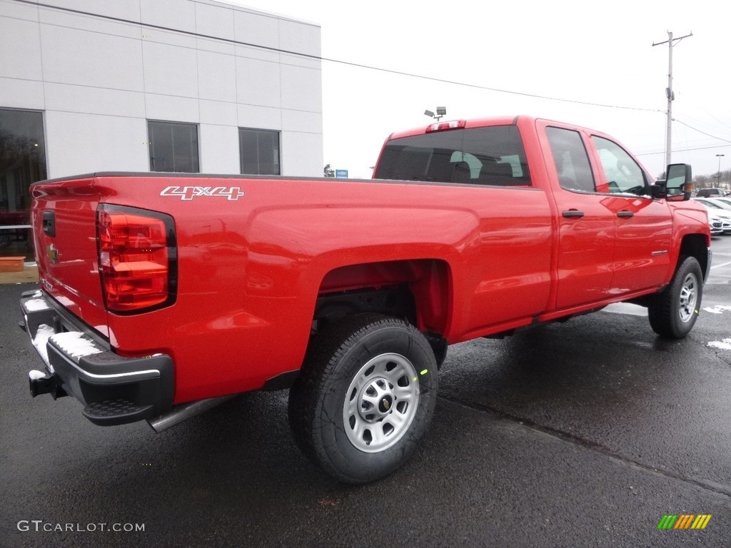 2017 Silverado 2500HD Work Truck Double Cab 4x4 - Red Hot / Dark Ash/Jet Black photo #6