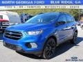 2017 Lightning Blue Ford Escape SE 4WD  photo #1