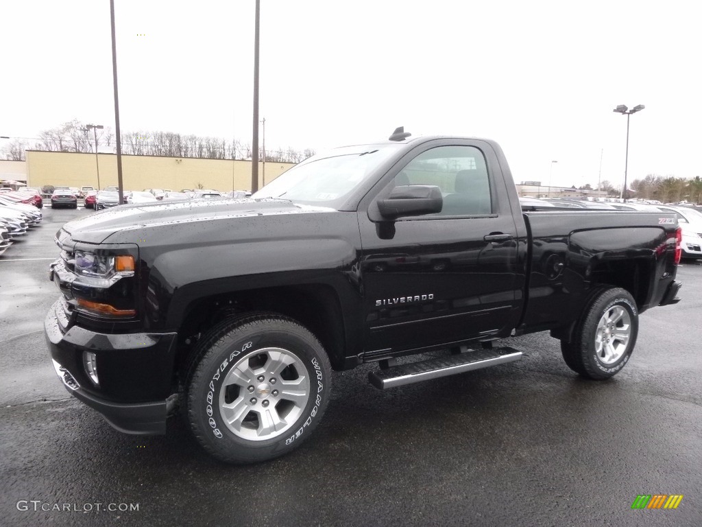 2017 Silverado 1500 LT Regular Cab 4x4 - Black / Jet Black photo #1