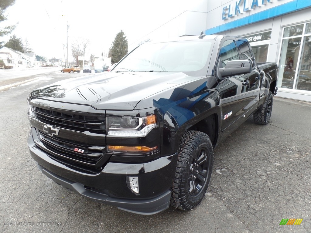 2017 Silverado 1500 LT Double Cab 4x4 - Black / Jet Black photo #3