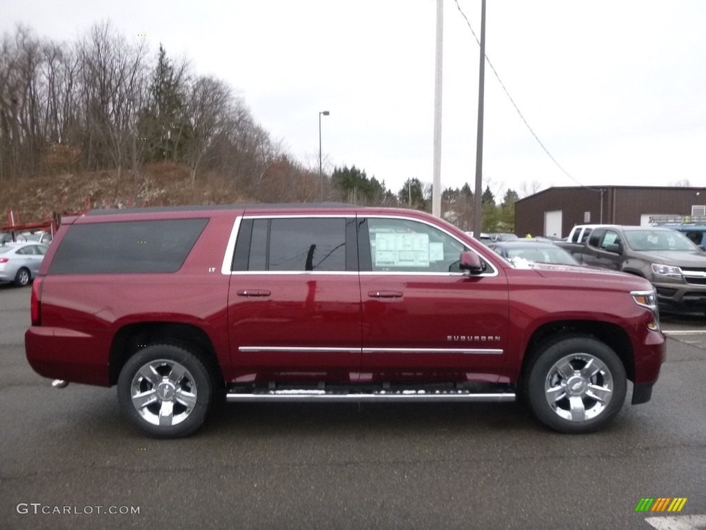 2017 Suburban LT 4WD - Siren Red Tintcoat / Jet Black photo #4