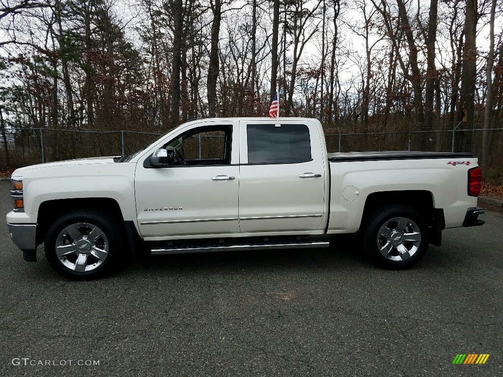 2014 Silverado 1500 LTZ Crew Cab 4x4 - Summit White / Cocoa/Dune photo #13