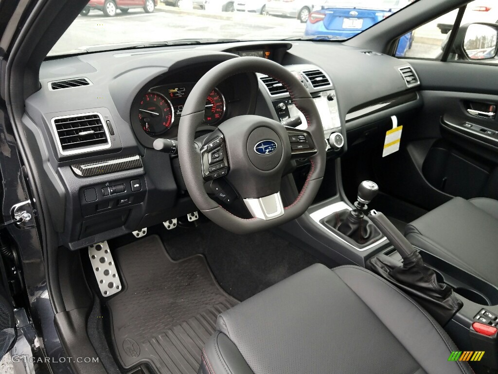 Carbon Black Interior 2017 Subaru WRX Limited Photo #118385103