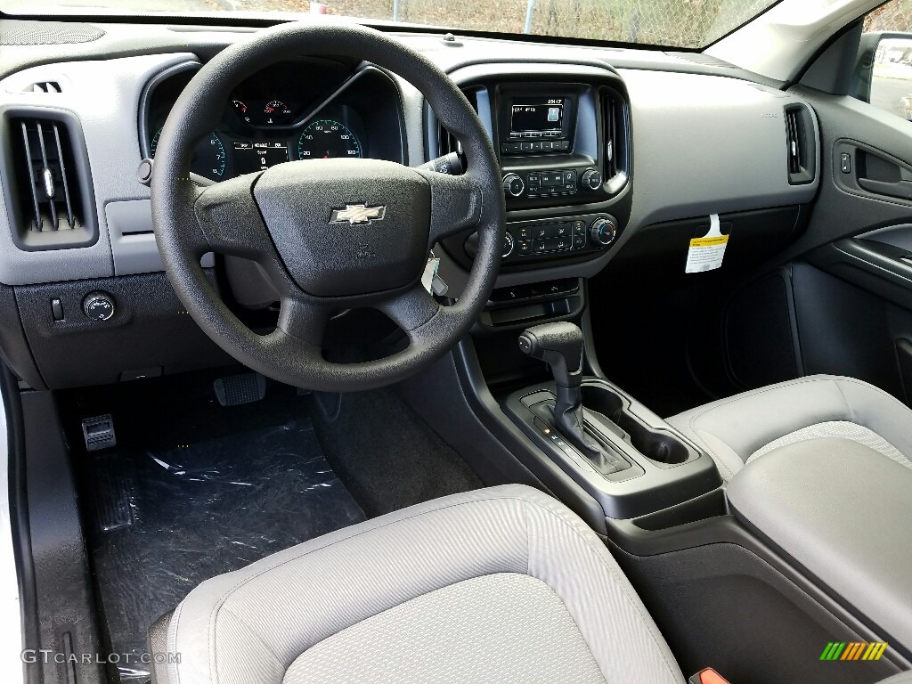 Jet Black/­Dark Ash Interior 2017 Chevrolet Colorado WT Extended Cab Photo #118385160