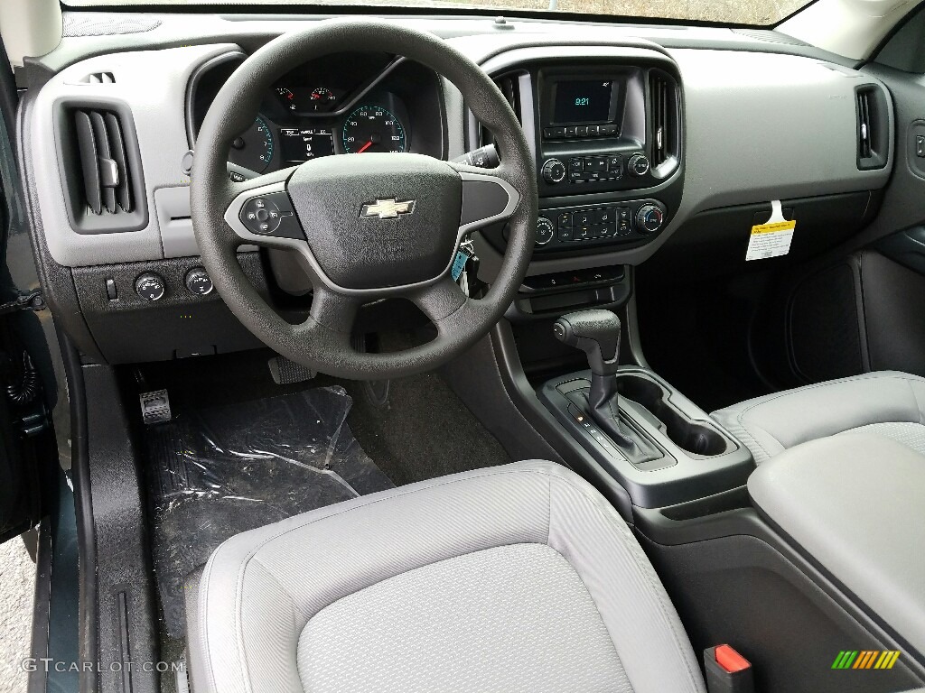 Jet Black/­Dark Ash Interior 2017 Chevrolet Colorado WT Extended Cab 4x4 Photo #118385274
