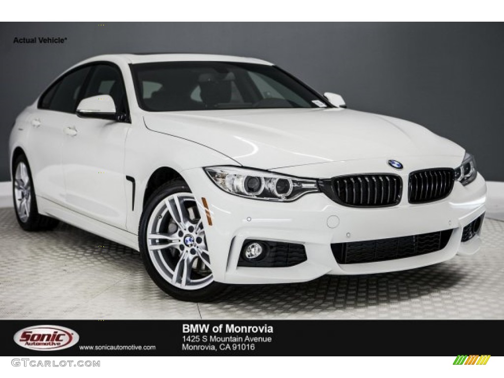 2017 4 Series 430i Gran Coupe - Alpine White / Black photo #1