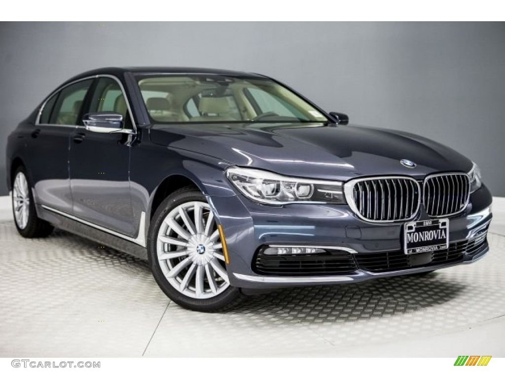 2017 7 Series 740i Sedan - Arctic Gray Metallic / Canberra Beige photo #12