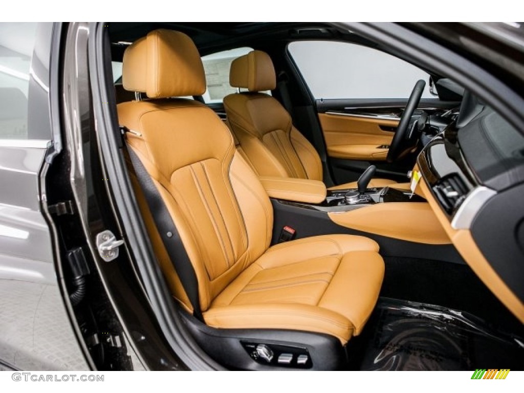Cognac Interior 2017 BMW 5 Series 530i Sedan Photo #118386524