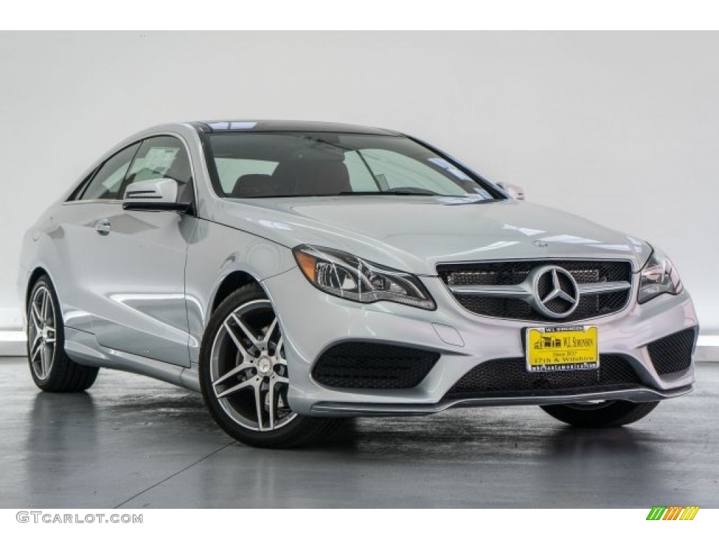 Iridium Silver Metallic 2017 Mercedes-Benz E 400 Coupe Exterior Photo #118386722