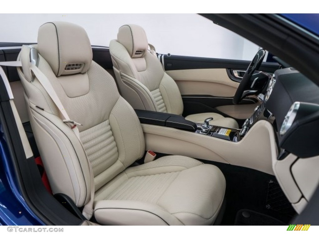 Porcelain/Black Interior 2017 Mercedes-Benz SL 450 Roadster Photo #118386767