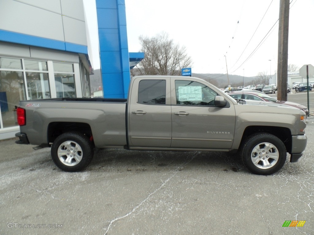 2017 Silverado 1500 LT Double Cab 4x4 - Pepperdust Metallic / Jet Black photo #4