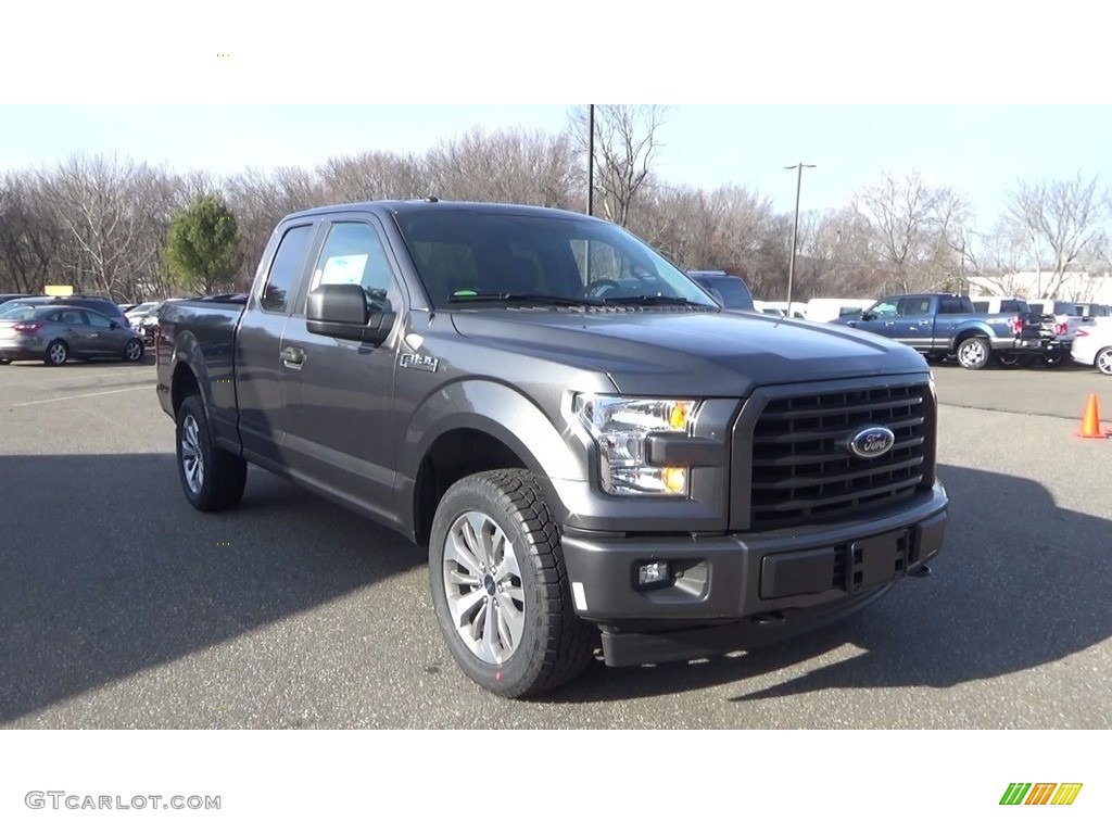 2017 F150 XL SuperCab 4x4 - Lithium Gray / Black photo #1