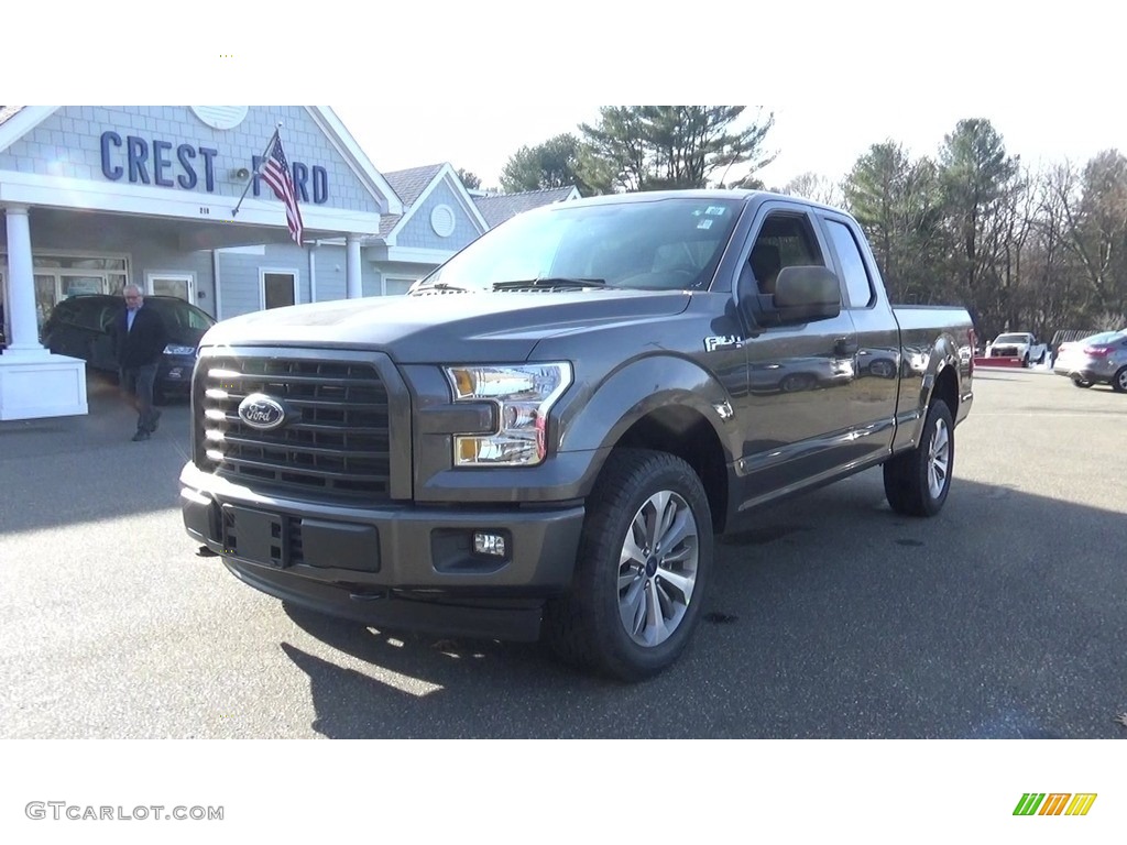 2017 F150 XL SuperCab 4x4 - Lithium Gray / Black photo #3