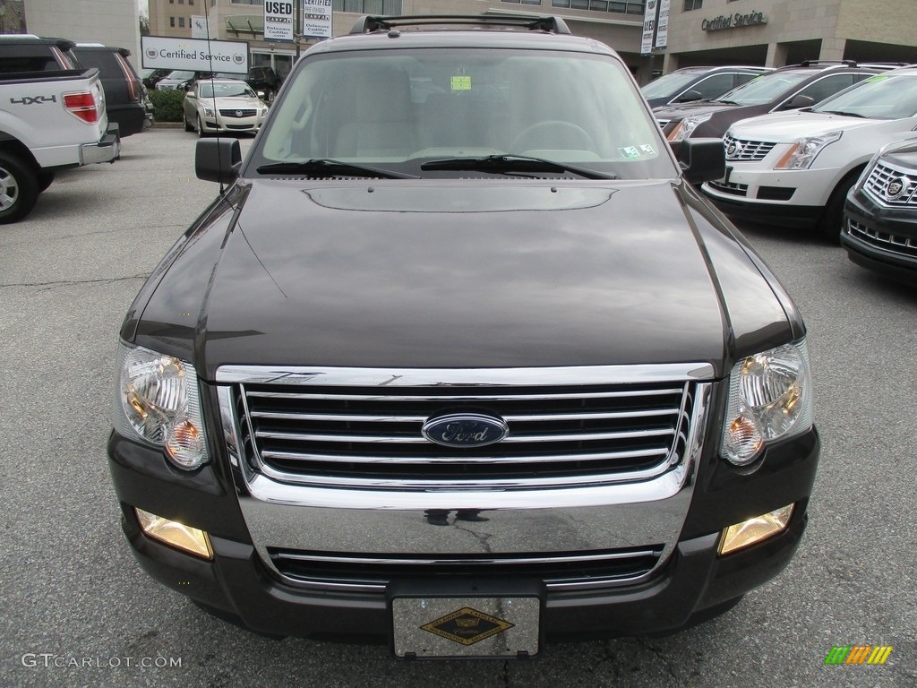 2007 Explorer XLT 4x4 - Dark Stone Metallic / Camel photo #9