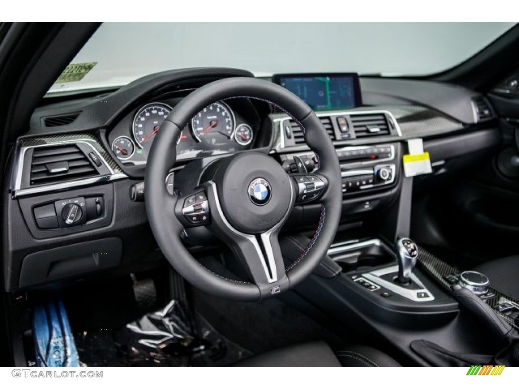 2017 BMW M4 Convertible Black Dashboard Photo #118390733