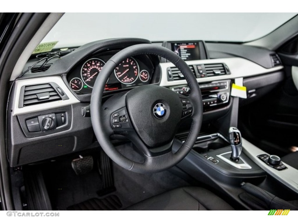 2017 BMW 3 Series 320i Sedan Black Dashboard Photo #118390934