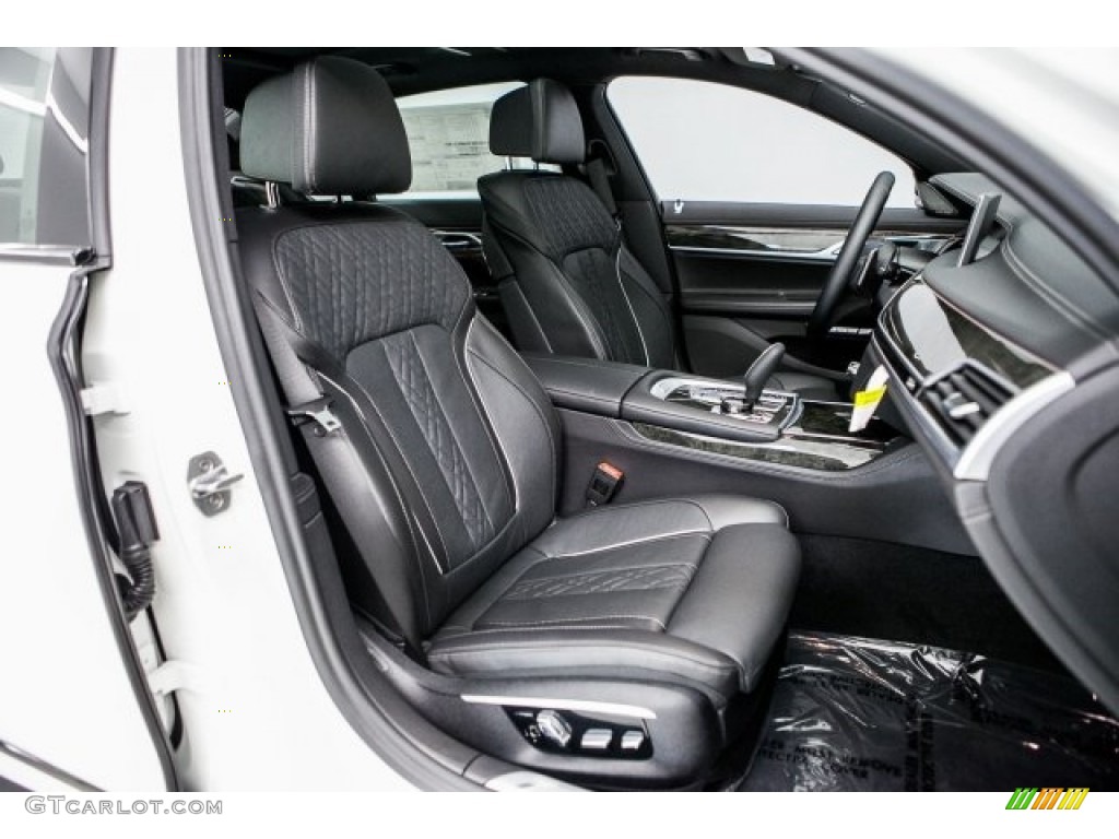 Black Interior 2017 BMW 7 Series 750i Sedan Photo #118391069
