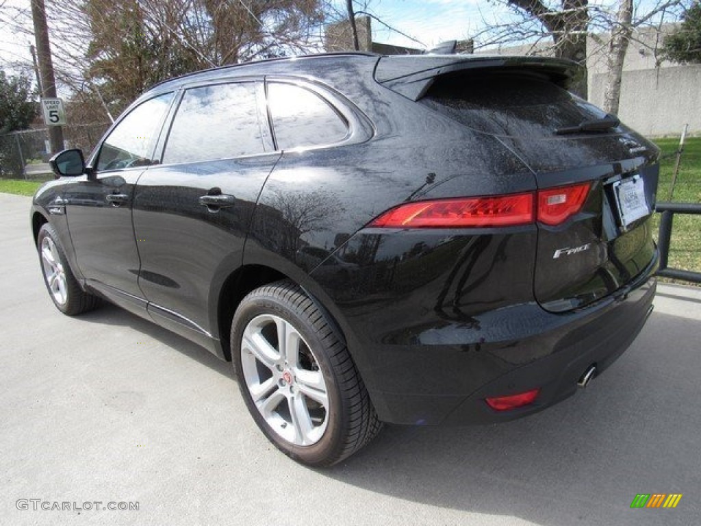 2017 F-PACE 35t AWD R-Sport - Ultimate Black / Jet w/Light Oyster photo #12