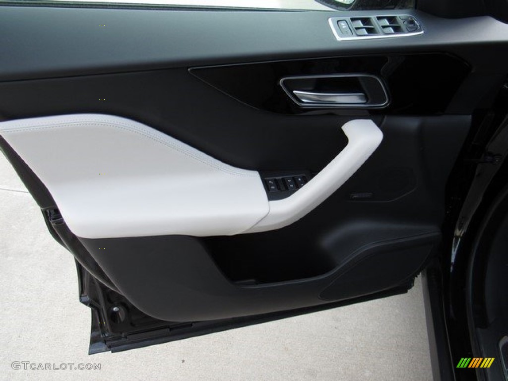 2017 Jaguar F-PACE 35t AWD R-Sport Jet w/Light Oyster Door Panel Photo #118391414