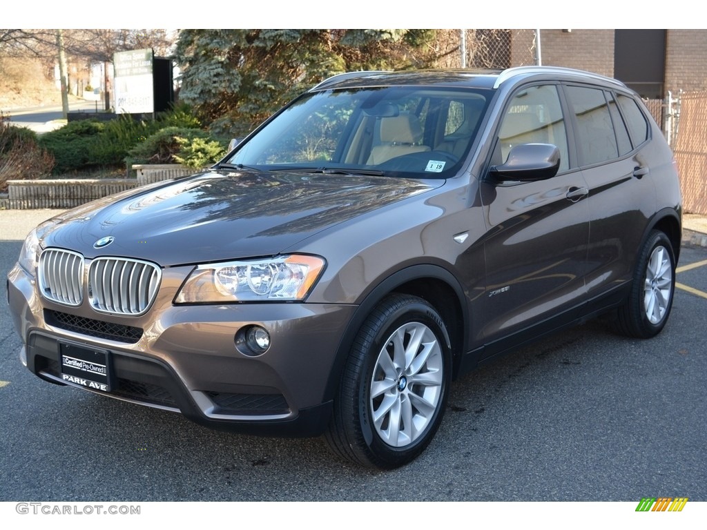 2014 X3 xDrive28i - Sparkling Bronze Metallic / Sand Beige photo #6