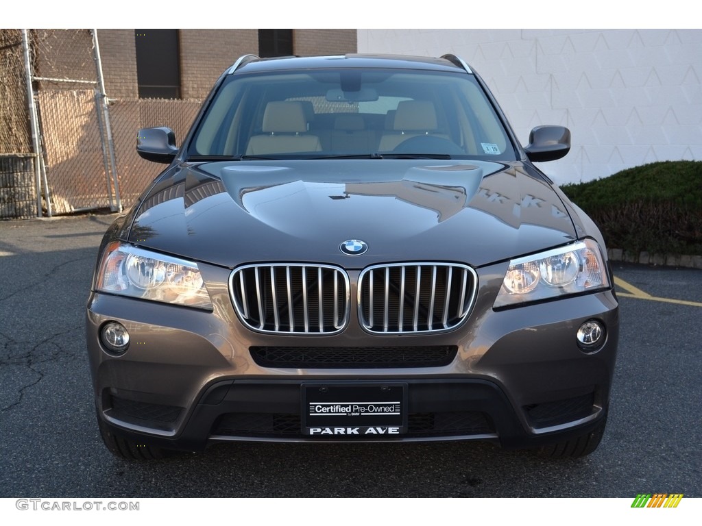 2014 X3 xDrive28i - Sparkling Bronze Metallic / Sand Beige photo #7