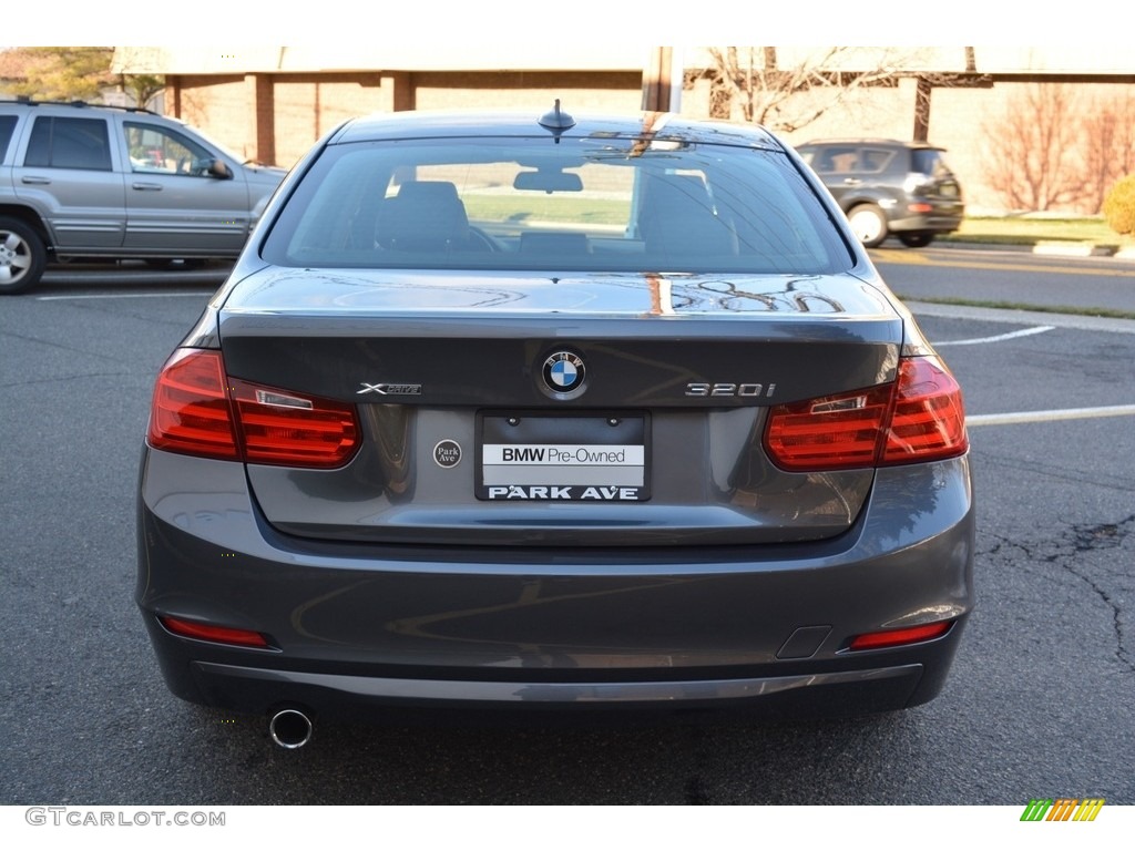 2014 3 Series 320i xDrive Sedan - Mineral Grey Metallic / Black photo #4